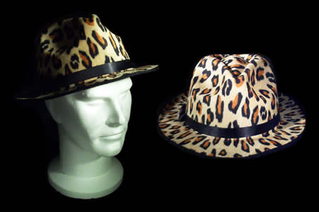 Sombrero de cowboy de leopardo